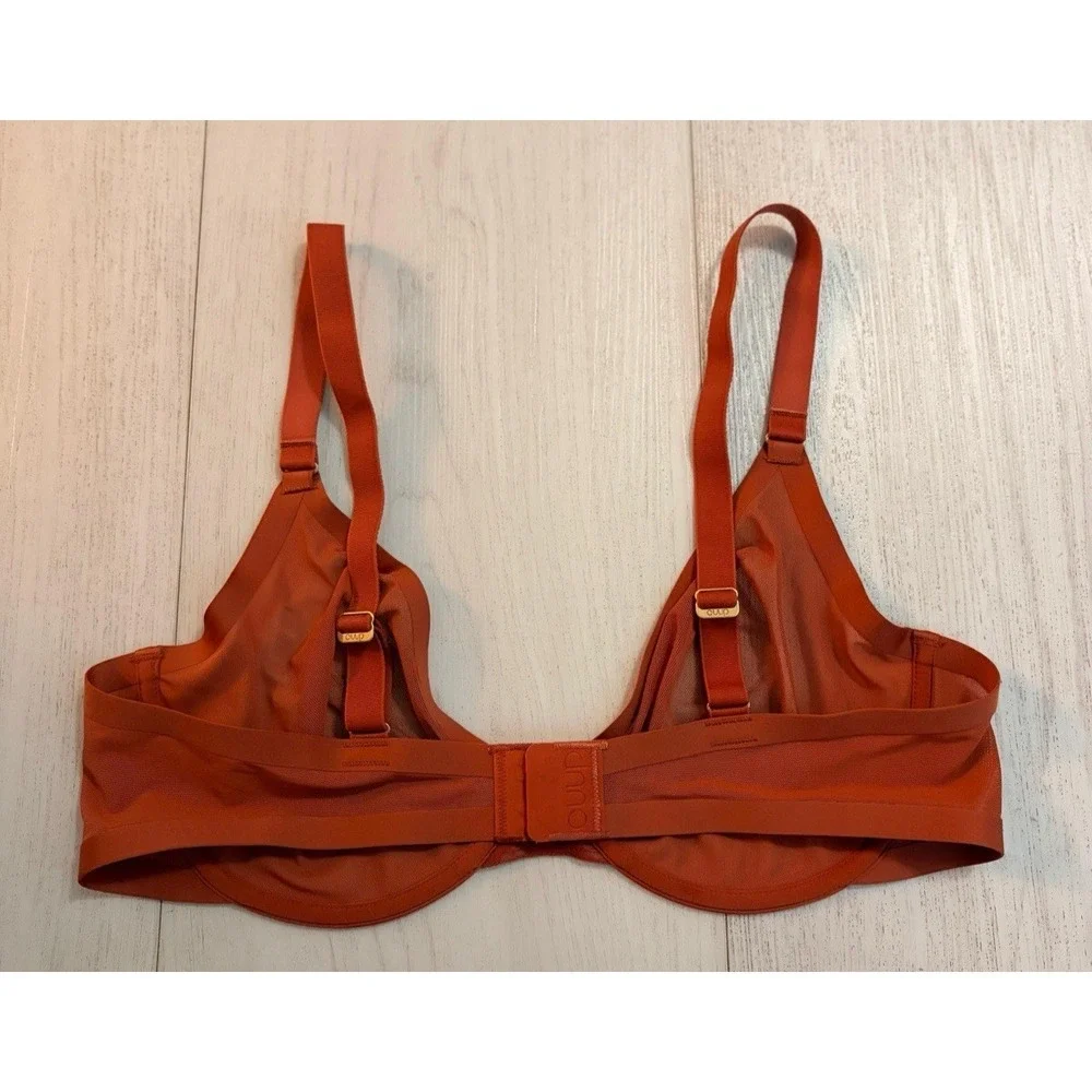 CUUP The Plunge‎ Unlined Bra Size 38C - Burnt Orange